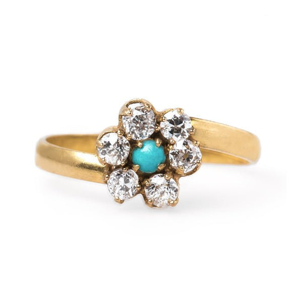 Floral Turquoise Ring | Blossom from Trumpet & Horn