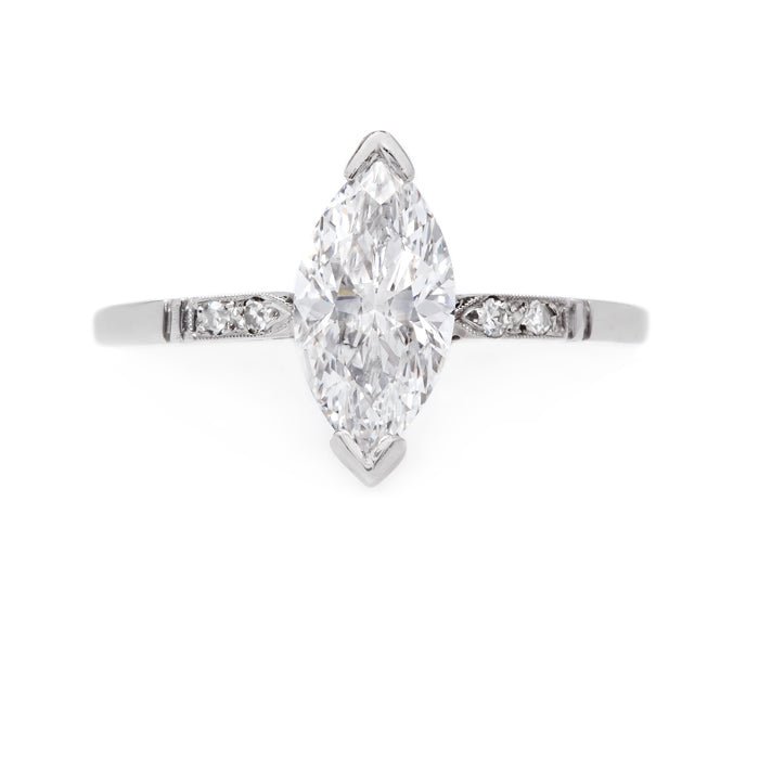 Exceptionally Lovely Marquise Cut Diamond Engagement Ring | Kavala from Trumpet & Horn