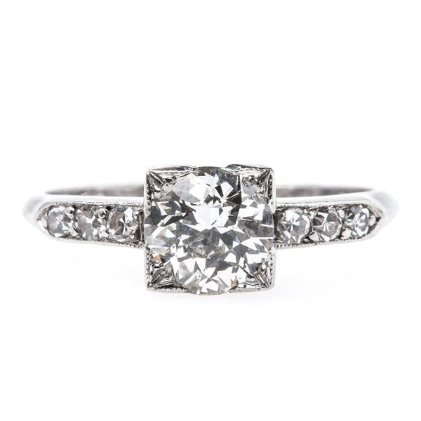 Classic Art Deco Platinum Engagement Ring | Ridgecrest from Trumpet & Horn