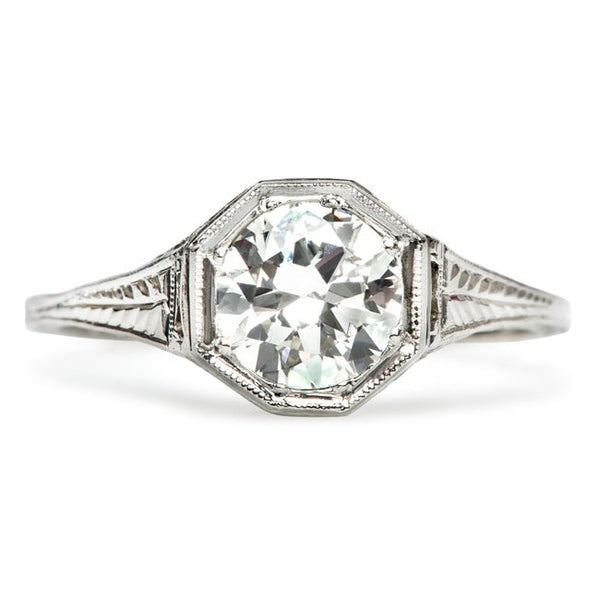 Midville Vintage Classic Solitaire Engagement Ring from Trumpet & Horn