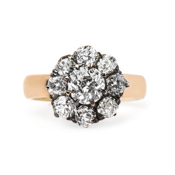 Fabulous Victorian Cluster Ring | Westholme from Trumpet & Horn