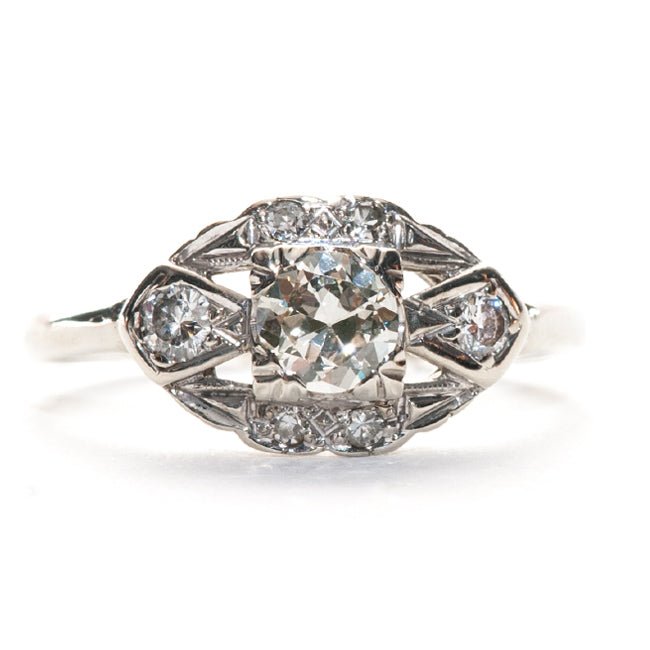 Vintage Engagement Ring | Vintage Diamond Ring | Bainbridge from Trumpet & Horn
