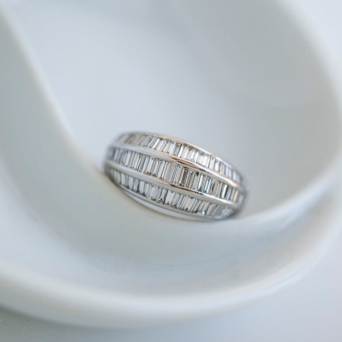 Wide & Mod 6.50ct Vertical Baguette Diamond Band | Waddingham