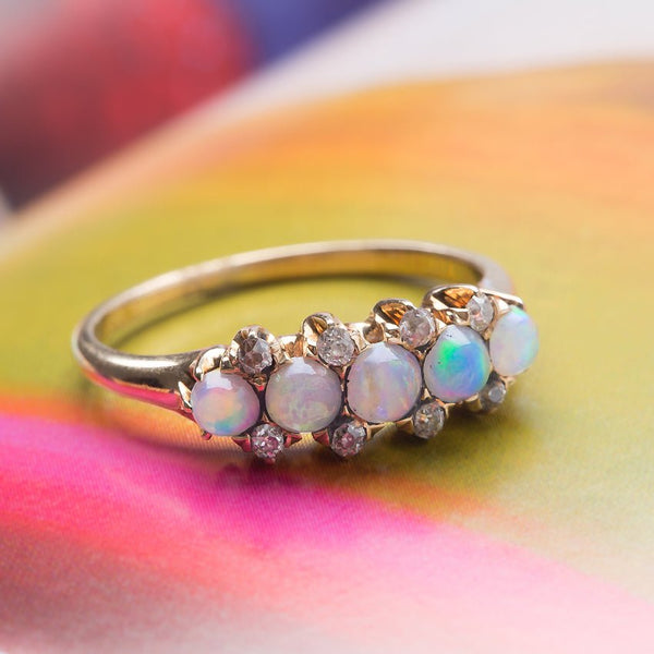 Delicate Yet Fabulous Victorian Era Opal Engagement Ring | Wayland from Trumpet & Horn