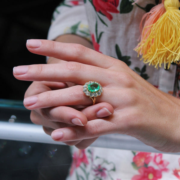 Lively Green Emerald Ring | Wellesley from Trumpet & Horn