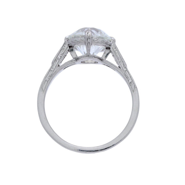 A Marvelous Art Deco Platinum and Diamond Engagement Ring | Wellsworth