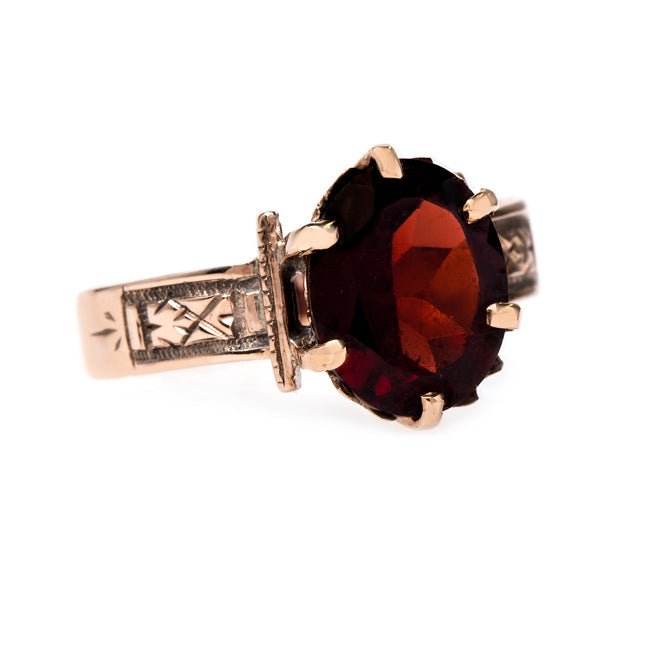 Antique Garnet Solitaire Ring | Whitmore from Trumpet & Horn