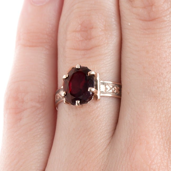 Antique Garnet Solitaire Ring | Whitmore from Trumpet & Horn