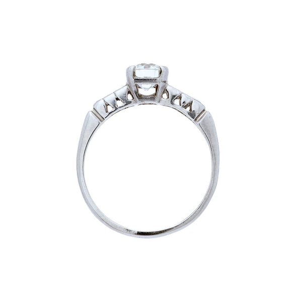 A Gorgeous Art Deco Platinum and Diamond Engagement Ring