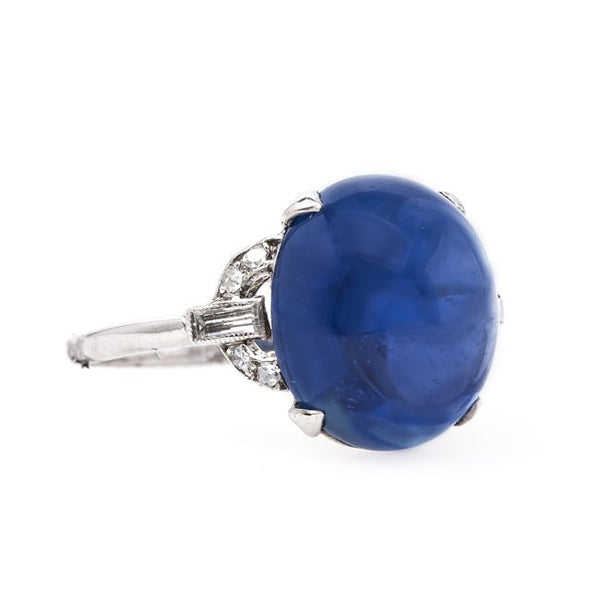 Vintage Sapphire Ring | Sapphire Cabochon Ring | Wingate from Trumpet & Horn