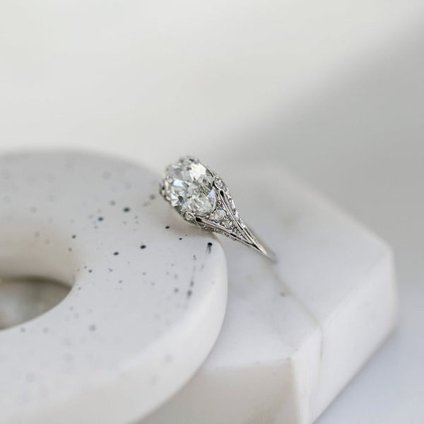 2.25ct Edwardian East-West Marquise Diamond Engagement Ring | Winscombe