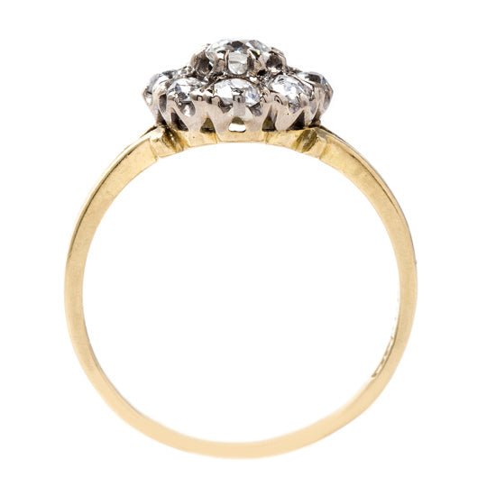 Antique Cluster Ring with Coveted English Hallmarks | Woodway from Trumpet & Horn