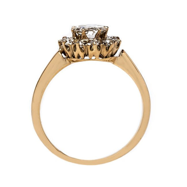Classic Yellow Gold Halo Style Engagement Ring | Yardley from Trumpet & Horn