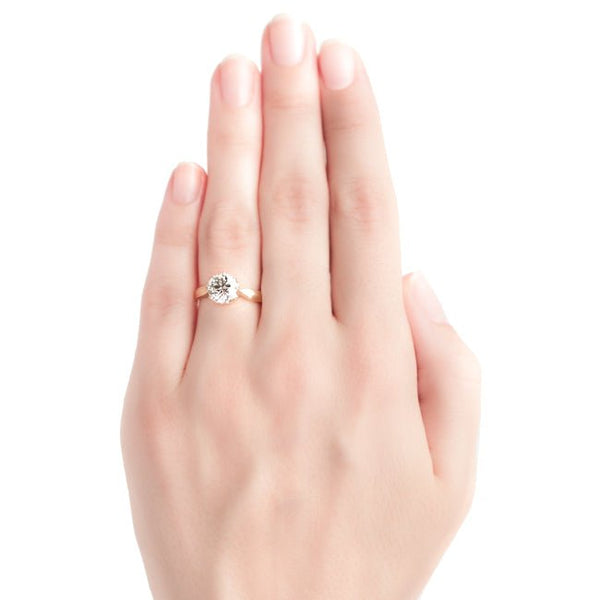 Vintage Inspired Diamond Engagement Ring | Vintage Diamond Ring | Yatesville from Trumpet & Horn